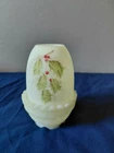 New ListingFenton Custard Hand Painted Fairy Lamp By: L. McMullen