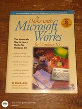 Microsoft Works for Windows 95 Doug Lowe IDG Books 1996 Vintage Computing Ref.