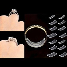 8PCS Ring Size Adjuster Soft Silicone Non Slip Spacer for Loose Rings Jewelry