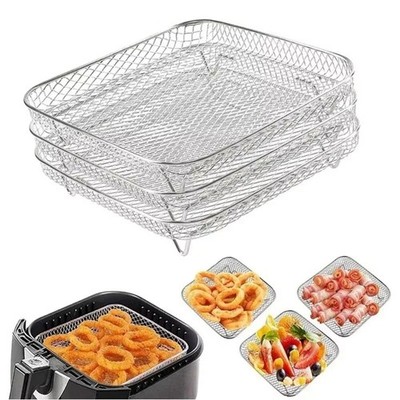 Antihaft Grillrost Stapelbar Airfryer Tablett Air Fryer Rack Küchenhelfer
