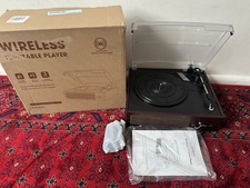 DIGITNOW 1000140 3-Speed Vintage Bluetooth Vinyl Record Player - Brown