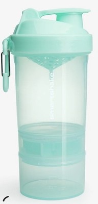Smartshake Original2Go Shaker Bottle Mint Green 20oz W/ 2 Dry Containers NEW