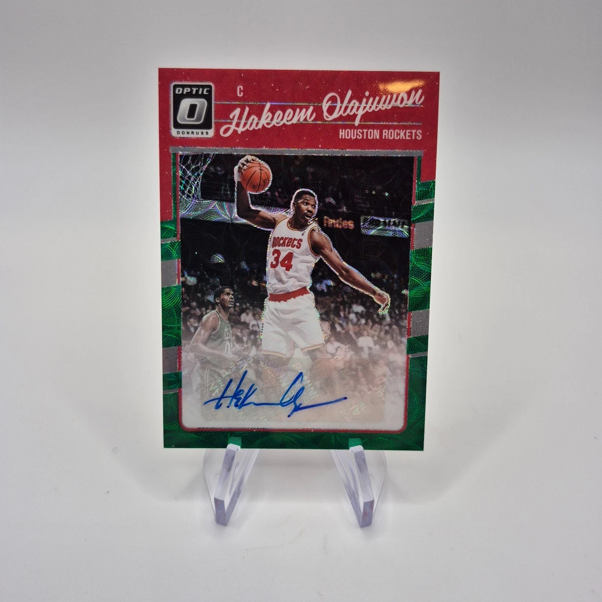 Panini Hakeem Olajuwon Basketball Autographed Sports Trading Cards