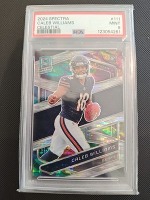 2024 Panini Spectra Celestial Caleb Williams RC 2/99 Chicago Bears #111 PSA 9