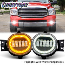 Led Fog Lights Drl For Dodge Ram 1500 Accessories 2002 2003 2004 2005 2006-2008