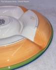 Dansk Caribe Multicolor Hand Painted Microwave Safe Chip And Dip Platter — photo 5