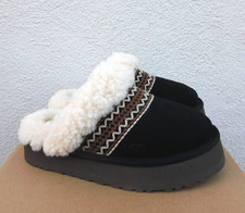 UGG DISQUETTE ATHERSON SUEDE/ SHEEPSKIN PLATFORM SLIPPERS, US 8/ EUR 39 NIB