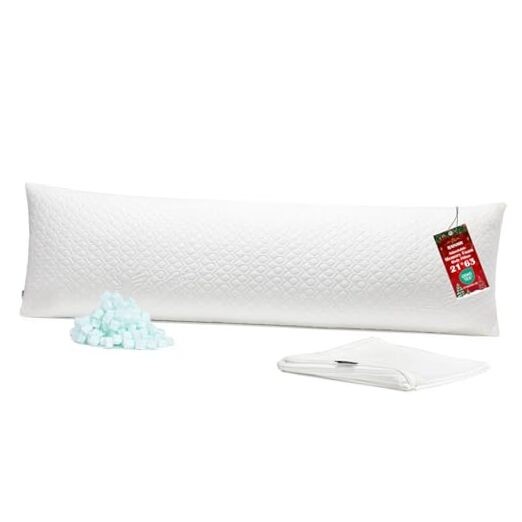 Memory Foam 160x50cm 20x63in Body Pillow(standard) White