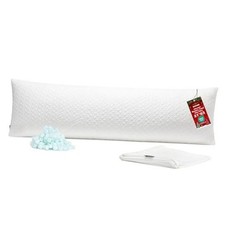 Extra Long Body Pillow Memory Foam 160x50cm 20x63in Body Pillow Standard White
