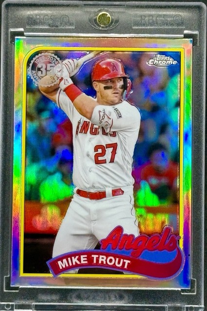Mike Trout Refractor Topps Chrome Angels Mvp Mint