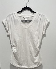 Athleta Womens Classic White Short Sleeve Tee...