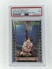 1992 Stadium Club🔥Michael Jordan🔥Beam Team - Members Only🔥#1🔥PSA 7