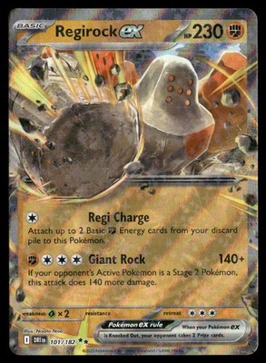Regirock ex Holo Double Rare DRI Destined Rivals 101/182