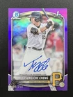 2025 Bowman Chrome Tsung-Che Cheng 1st Prospect Auto Purple Refractor /250