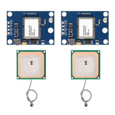 2Pcs GY-NEO6MV2 NEO-6M GPS Module with Flight Control for EEPROM MWC