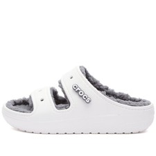 New Womens CROCS CLASSIC COZY SANDAL 207446-100 WHITE US W 6-10 TAKSE