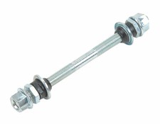 Bicycle Front Wheel Hub Axle 5/16 x140mm Chrome Bike Replacement Brake Part