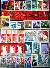 Russia MNH USSR 40 Stamps Set СССР Space Red Cross Ship Lenin Sport