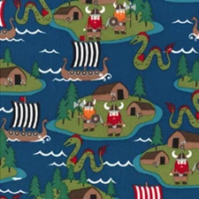 MICHAEL MILLER "VIKINGS" CX5756 Turquoise by the 1/2 yard