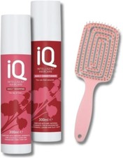 IQ Intelligent Daily Shampoo & Conditioner 300ml plus Detangling Brush