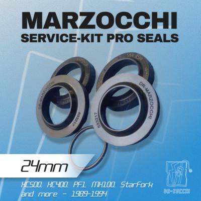 Dr-Zocchi's Marzocchi 24mm XC SERVICE-KIT PRO Seals - XC500 MX100 PF1 XC400   