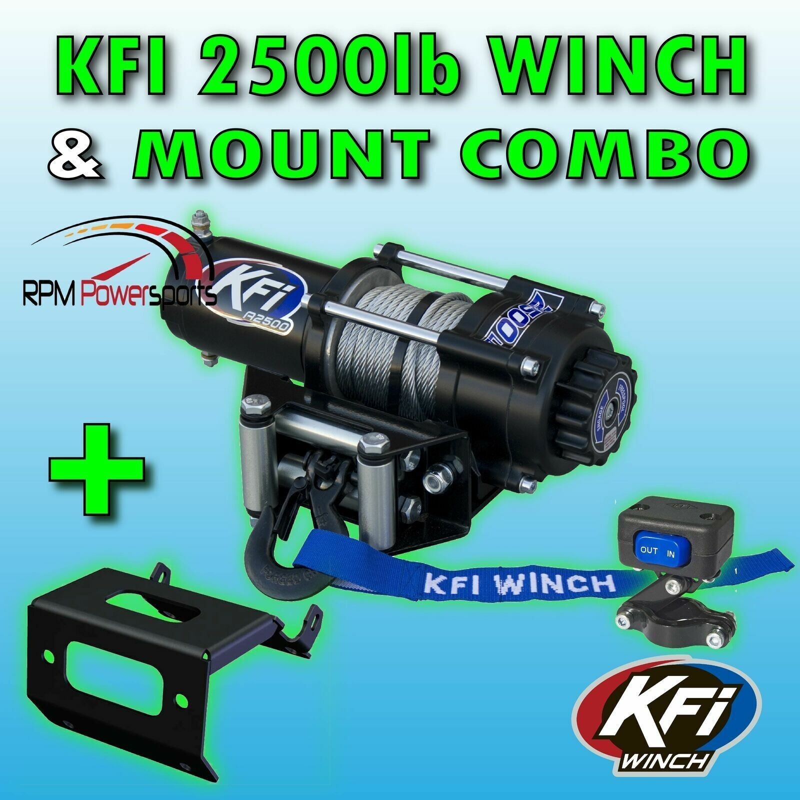 KFI 2500 LB Winch Mount Kit '02'05 ARCTIC CAT 250 300 375 400 500 650