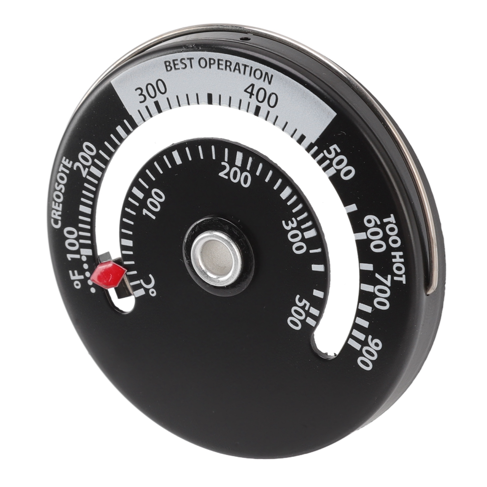 Stove Thermometer Aluminum Alloy Dial Brass Pointer Robust Accurate GF