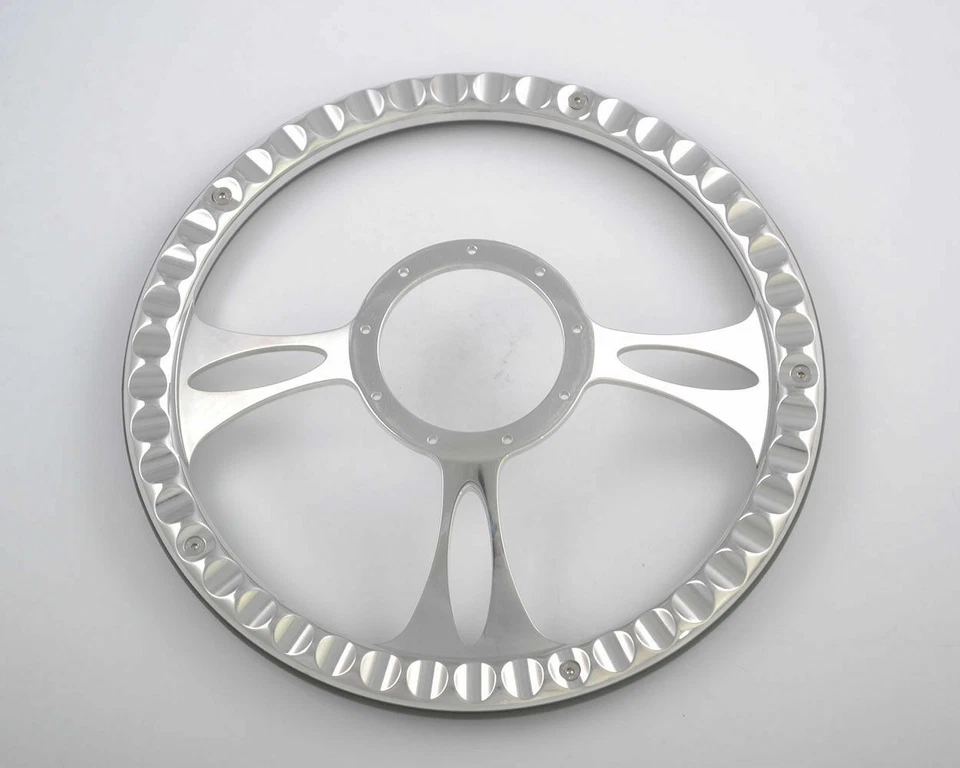 Kit de volante de aluminio de 9 orificios Billet de 14" con botón de bocina y adaptador Foto 3 de 4
