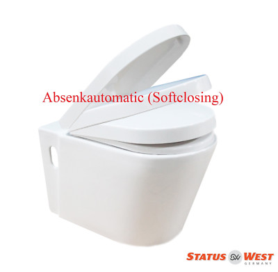 NEU Wand Hänge WC Toilette Bidet /Taha softclose WC-Sitz abnehmbar Design ST0115