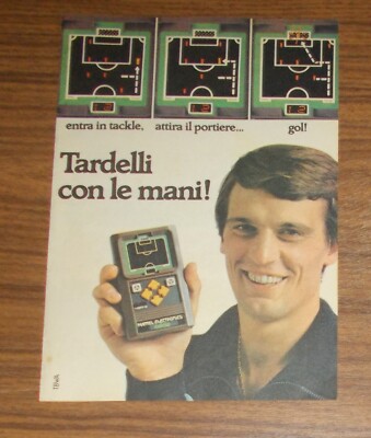 Seltene Werbung Mattel Electronics SOCCER Handheld 1979