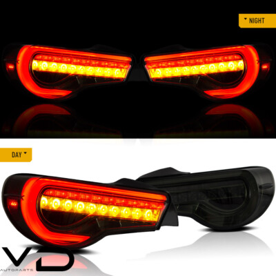 VLAND LED Taillights For 12-20 Toyota 86 Subaru BRZ Scion Rear Sequential Smoke
