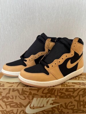 Nike‎ Air Jordan 1 Retro High OG Mens Size 9.5 Tan Black Heirloom 555088-202 s-l400.jpg main image 4