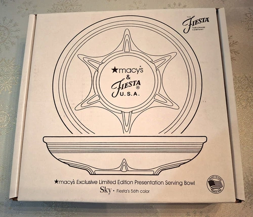 Fiesta Sky Limited Edition Presentation Bowl/Macys Exclusive