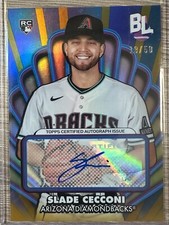 2024 TOPPS BIG LEAGUE BASEBALL SLADE CECCONI OPENING ACT RC GOLD AUTO /50#OAA-SC