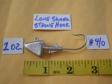 25 PCS. SHAD HEAD JIG/BASS SWIM LURE BAIT, 1 OZ. #4/0 LONG SHANK STRONG HOOK