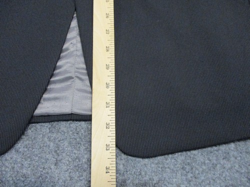Calvin Klein Blazer Jacket Men's 40L Black Regular Wool Blend Striped - 第 7/15 張圖片
