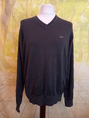 Greg Norman Golf Collection brauner Pullover aus 100 % Baumwolle. UK Herren Gr. Medium