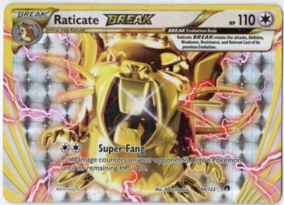 raticate break pokemon card value Pokemon - Raticate-Break (89/122) - XY Breakpoint - Holo Trading Card main image 1