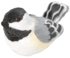 BLACK-CAPPED CHICKADEE Audubon Bird w/call PLUSH stuffed animal Wild Republic