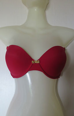 Soutien-Gorge Triumph Tell Me Whum Push-Up - Rouge - Taille 90C (EU 75C, UK 34C) - Neuf Avec étiquettes