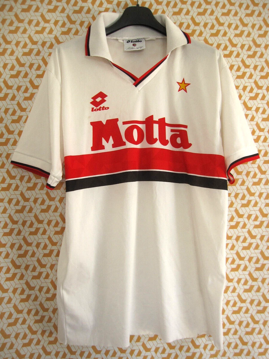 Maillot Domicile AC Milan 1994/1995 Lotto Taille M - Occasion, état Correct Avec Traces D'usure