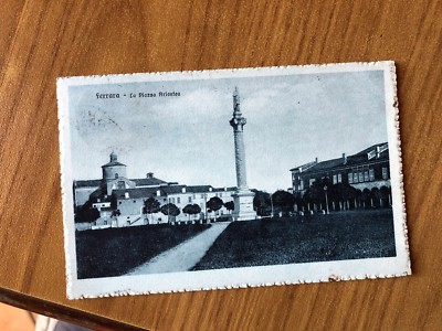 Ferrara La Piazza Ariostea Viaggiata 1921 Subalpina WW Ansichtskarte