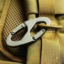 Heavy Duty Aluminum Alloy Carabiner Snap Clip Hook Climbing Keychain Outdoor
