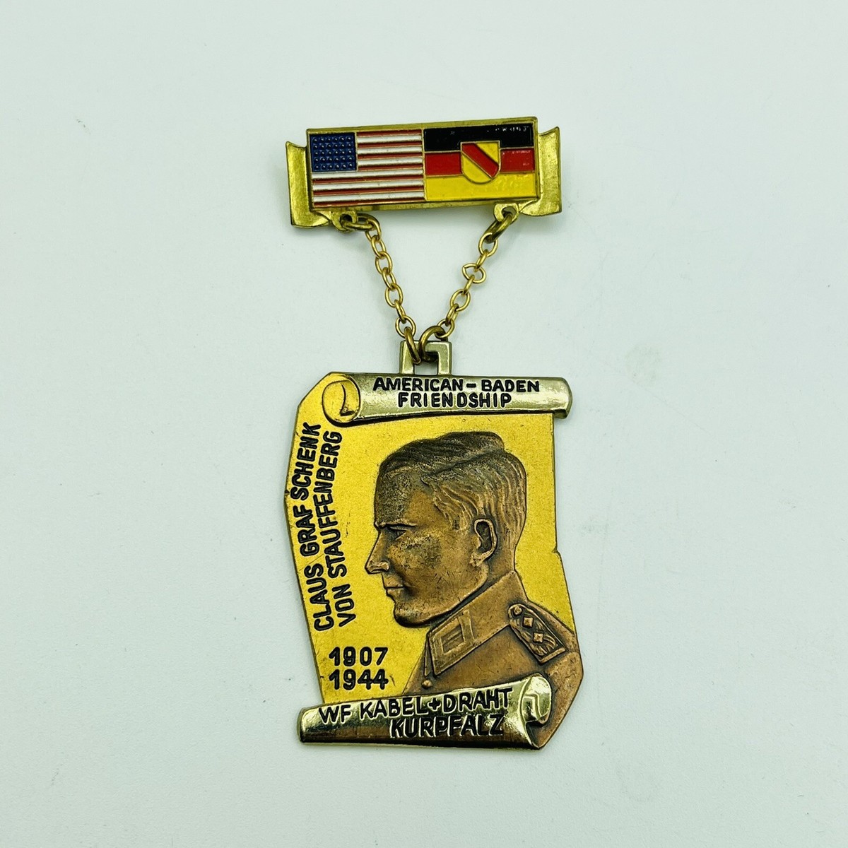 Rare Claus Von Stauffenberg Operation Valkyrie WWII Medal USA
