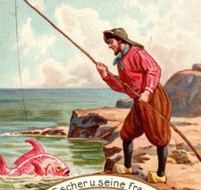 LIEBIG Trade Card Set S-834 The Fisherman  His Wife Grimms Fairy Tale German