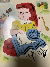 1962 Vintage Little Miss Muffet Magnetic Puzzle