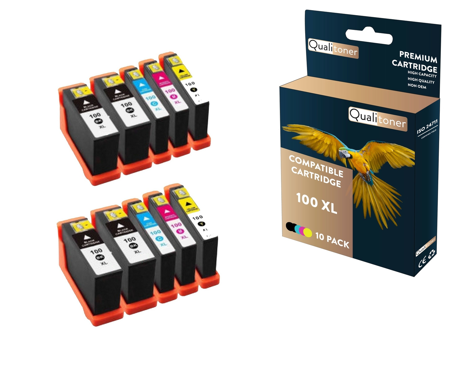Cartouche LEXMARK 100XL anti-gaspillage pour imprimer sans documents décolorés au bureau