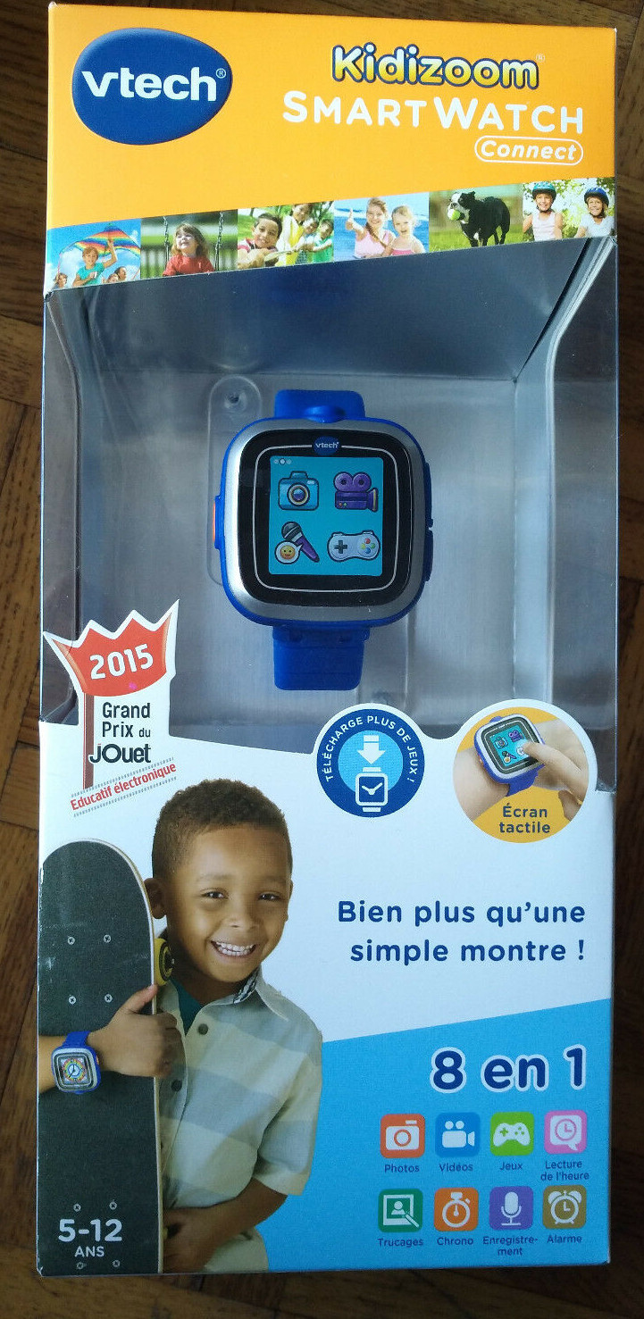 Montre bleue Vtech Kidizoom neuve pour accompagner l'enfant à l'école