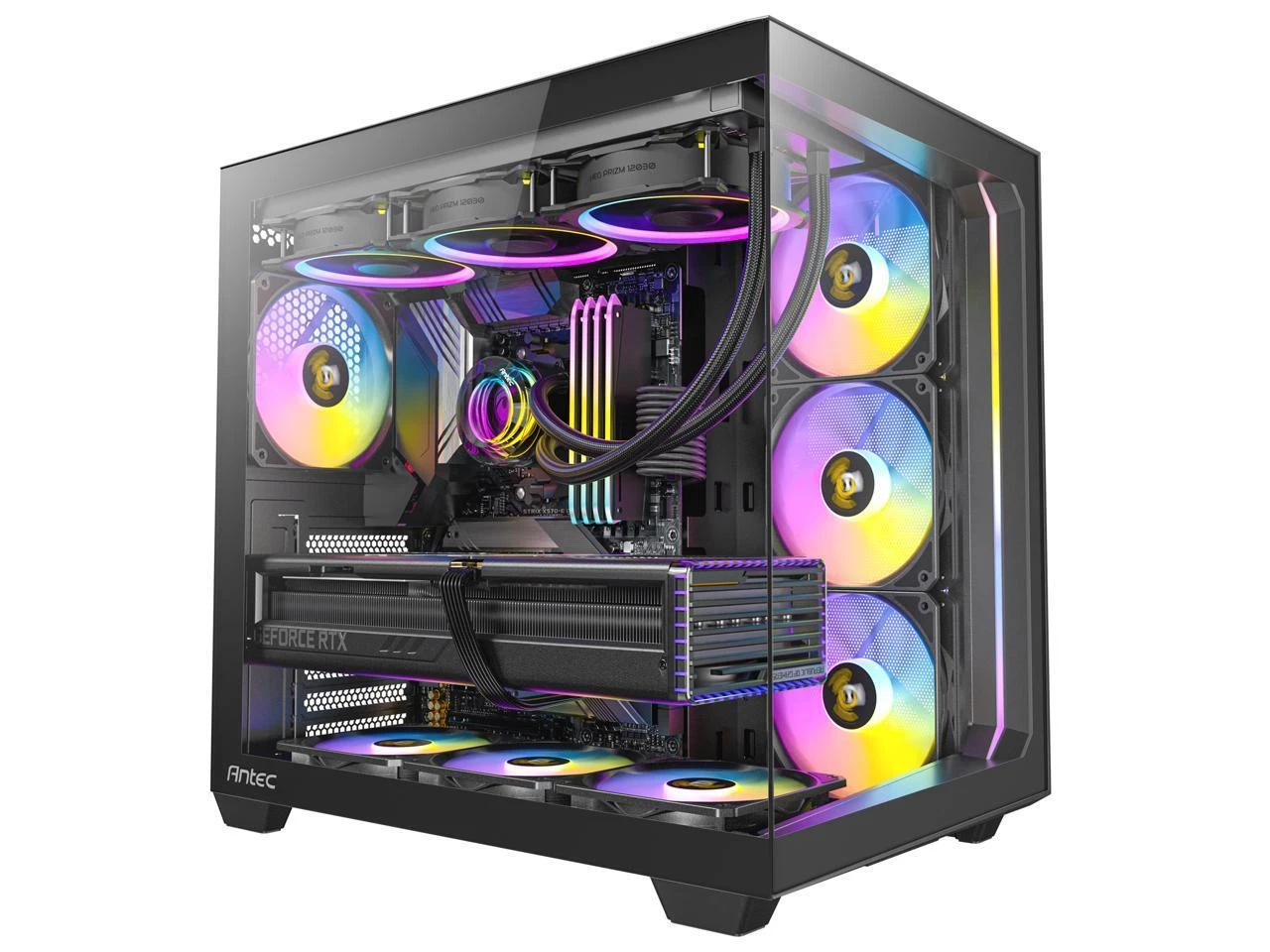 Antec C5 ARGB, 7 x 120mm ARGB PWM Fans Included, Up to 10 Fans Simultaneously, T - Picture 1 of 12