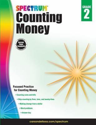 Spectrum Counting Money 2nd Grade Workbook, Math Book for Kids Ages 7 to 8, Word